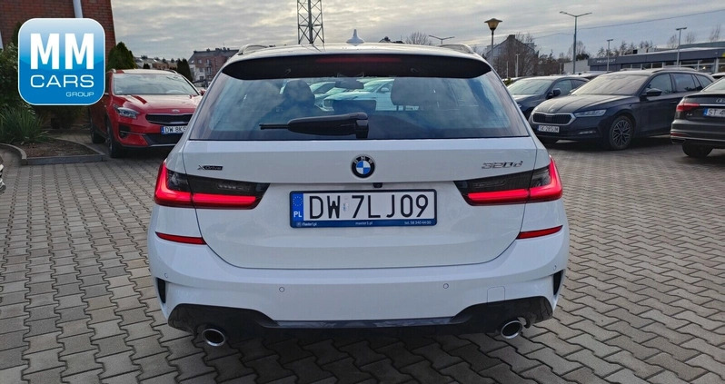 BMW Seria 3 cena 144850 przebieg: 93231, rok produkcji 2020 z Krzeszowice małe 191